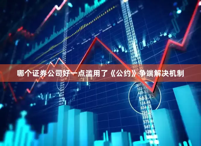 哪个证券公司好一点滥用了《公约》争端解决机制